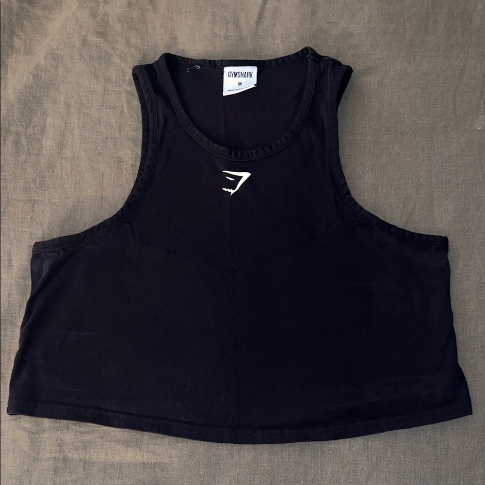Gymshark Black Crop Top